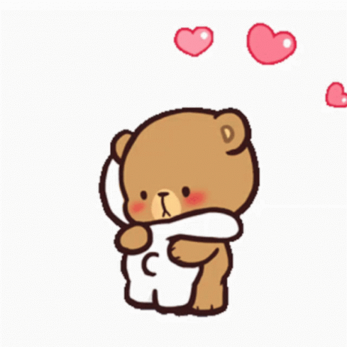 kissing bear